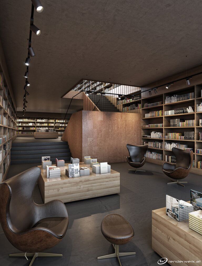 Rusty Bookstore 3D Produktrendering Prolicht