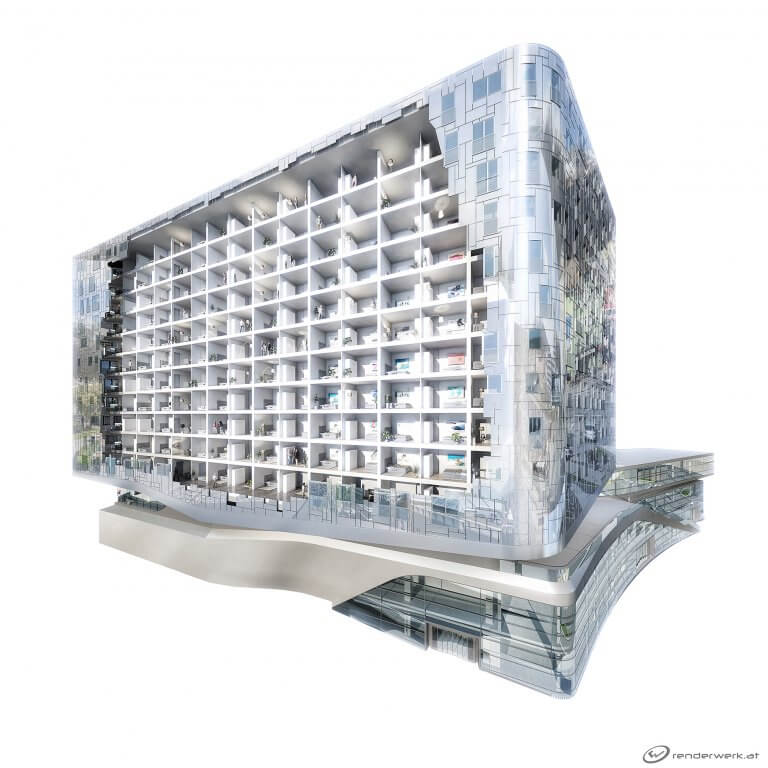 Take  A Look 3d Explosionsmodell Achitektur Pema Innsbruck Tower