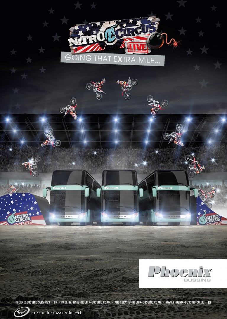 Nitro Circus Phoenix Bussing 3D Produkt Rendering