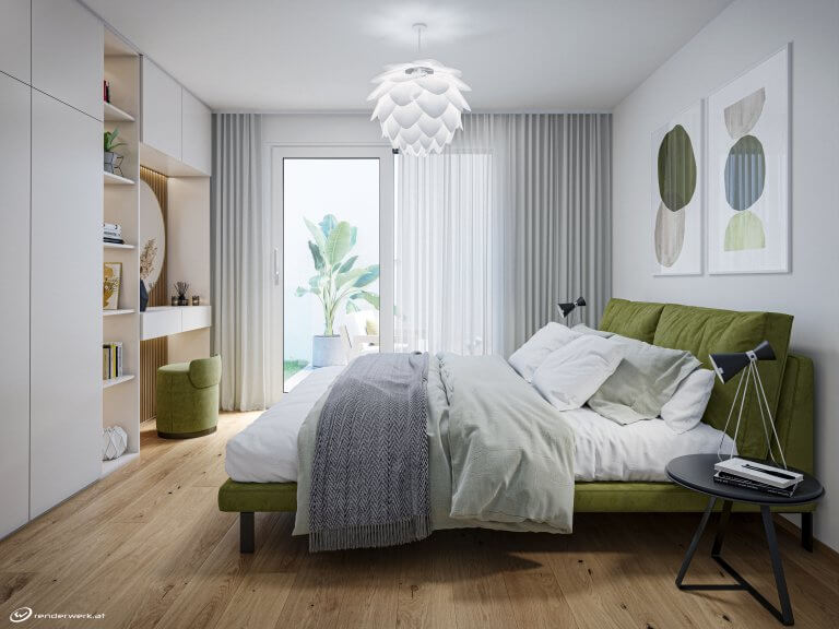 renderwerk Visualisierung Schlafzimmer